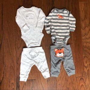 3/$12 Carter’s Newborn Long Sleeve Outfits